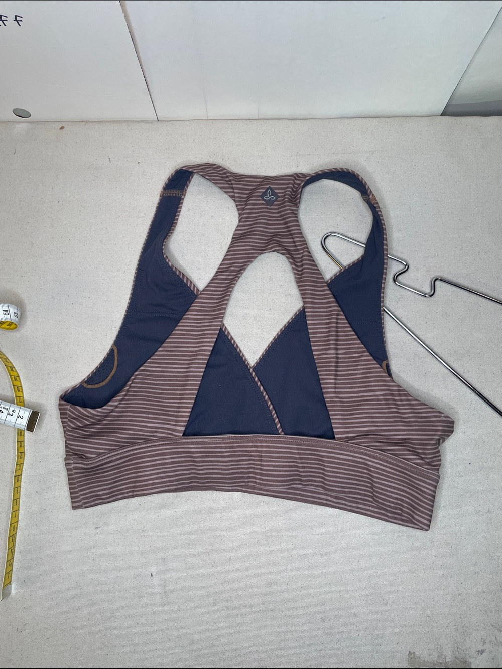 Striped Racerback Bralette - Brown - Picture 2 of 3